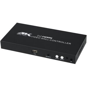 Shoppo Marte XP03 4K 2x2 HDMI Video Wall Controller Multi-screen Splicing Processor, Style:Playback Version(US Plug)