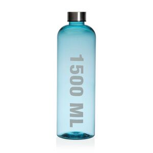 BigBuy Home Vandflaske Versa 1,5 L Blå Akryl Stål polystyren 9 x 29 x 9 cm