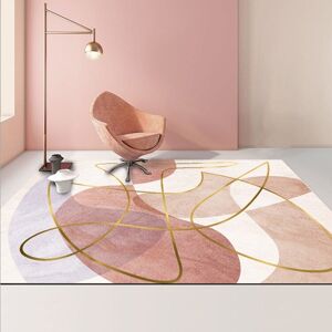 shopnbutik Modern Abstract Geometric Living Room Rug Coffee Table Cushion, Size: 140x200cm(02)