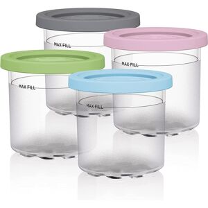 shopnbutik For Ninja NC299AMZ NC300 Ice Cream Storage Containers with Lids, Speci: 4 Cups