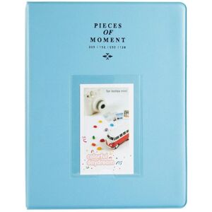 shopnbutik 128 Pockets Photo Book Album Name Card Holder for Fujifilm Instax Mini 8 /7s /70 /25 /50s /90(Sky Blue)