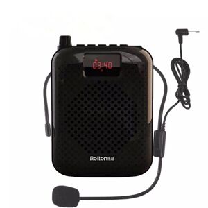 High Discount Rolton K500 bærbar Bluetooth-højttaler Mikrofon Stemmeforstærker Booster Megafonhøjttaler - Rosaguld