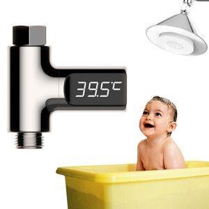 My Store BD-LS-01 Baby Showering 360 Degree Rotatable LED Display Passive Water Thermometer (Plating)