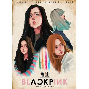 K-Pop A3 Print - K Pop - Black Pink 3