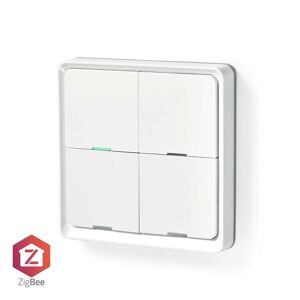 Nedis SmartLife Vægkontakt   Zigbee 3.0   Vægbeslag   Android™ / IOS   Plastik   Hvid