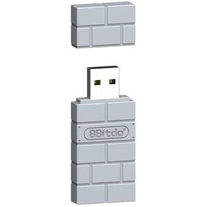 High Discount Bærbar 8Bitdo USB trådløs Bluetooth Adapter Gamepad Receiver Silver