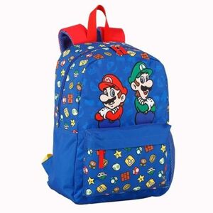 Skoletaske Super Mario Rød Blå (31 x 43 x 13 cm)