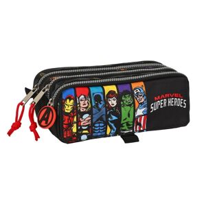 Triple Carry-all The Avengers Super heroes Black (21,5 x 10 x 8 cm)