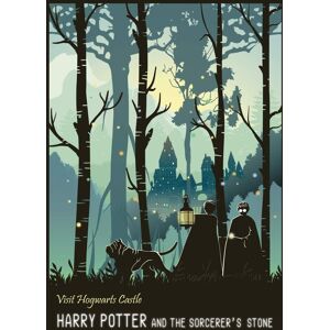 A3 Print - Harry Potter - Visit Hogwarts Castle