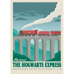 A3 Print - Harry Potter - All aboard the Hogwarts Express