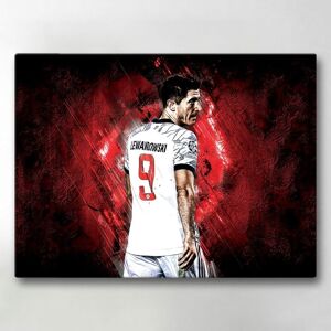 Generic Lærredsbillede / Lærredstryk - Robert Lewandowski - 40x30 cm - Lærred