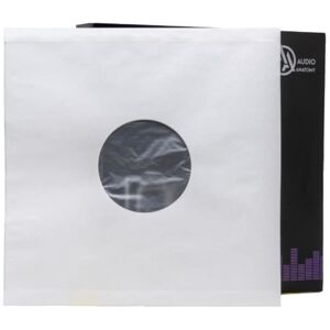 AUDIO ANATOMY 25 WHITE LP - 12 Inch Inner Sleeves Audiophile DeLuxe Poly-Lined double center hole