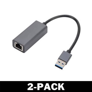 Delivast 100 Mbps USB til Ethernet Adapter Sort - Multipack