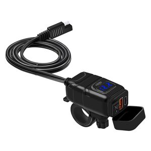 INF USB-C / USB hurtigoplader til bil og motorcykel