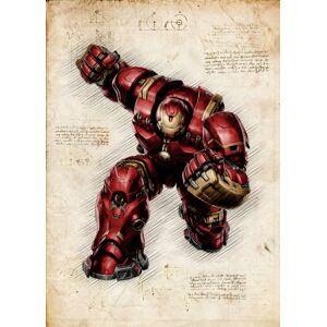 Marvel A3 Print - Ironman Hulkbuster