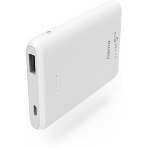 Hama Powerbank Slim 5000mAh Hvid