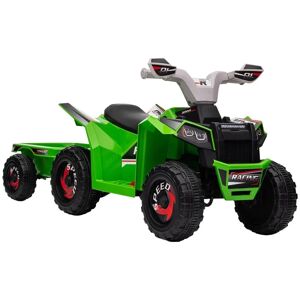 Rootz Living Rootz elektriske køretøjer - quad for børn - Genopladelig - 2,5 Km/t - Trailer - 50 min rejsetid - Børn 1,5 til 3 år - Plastik - Grøn - 106L x 41,5W x