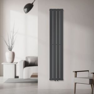 ECD-Germany Panelradiator Dubbelskiktspanelradiator Designradiator Antracit 30x160cm