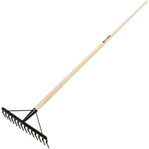 BEST GARDEN RAKE 14 Z. FORSTERKET LIGE TRÆHÅNDTAG L-150 X3 (1/5) BEDSTE HAVE