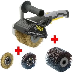 FARTOOLS PACK REX120C EXTERIOR RENOVATOR + PRECISION METAL BORST + PRECISION ABRASIVE STRIP BRUSH