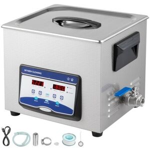 VEVOR Ultrasonic Cleaner 10L Smykkerens Ultralydsmaskine Digital Ultrasonic Dele Cleaner Heater Timer Smykkerenssæt Industriel Sonic Cleaner til smykker Ur