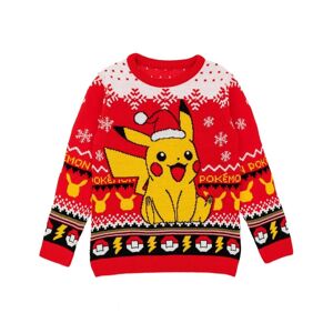 Pokemon Børn/Børn Pikachu strikket juletrøje