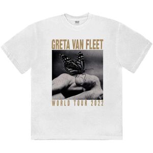 Greta Van Fleet Unisex T-Shirt: World Tour Butterfly (Small)