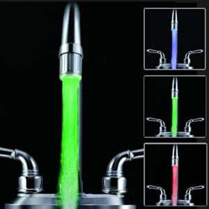 shopnbutik LED Faucet Color Changing Luminous Faucet, Specification: Temperature Control Three Colors