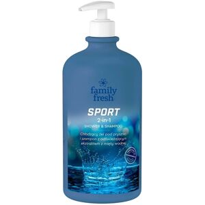 Family Fresh Sport 2in1 Shower & Shampoo kølende shower gel 1000ml