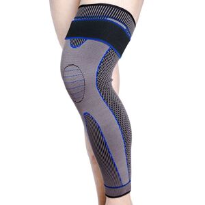 Shoppo Marte Nylon Knitted Riding Sports Extended Knee Pads, Size: L(Blue Pressurized)