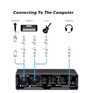 NÖRDIC USB Audio Interface to indgange 24bit 192KHz med XLR/TRS