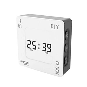 Shoppo Marte Vibrating DIY Timer Flip Alarm Time Management Timing Reminder(White Black Plane)