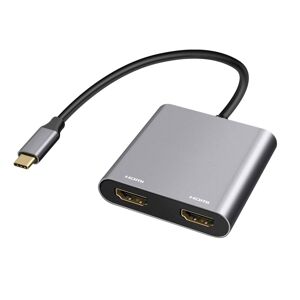 Northix Adapter - USB-C til 2x HDMI