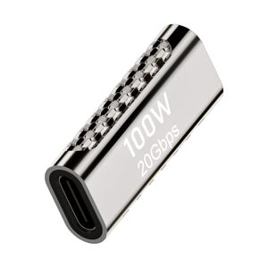 Shoppo Marte 100W Type-C Female to Type-C Female 20Gbps Zinc Alloy Adapter, Style:Straight