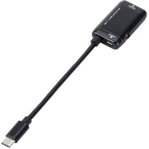 Shoppo Marte USB-C / Type-C 3.1 (MHL) to 1080P HD HDMI Video Adapter Cable, Length: 12cm