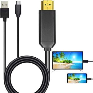 Shoppo Marte USB 3.1 Type-C to HDMI MHL 4K HD Video Digital Converter Cord for Android Phone to Monitor Projector TV(Black)