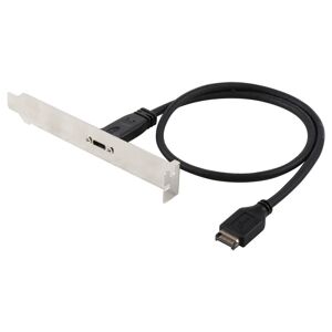 Shoppo Marte 50cm Panel Bracket Header USB-C / Type-C Female to USB 3.1 Type-E Extension Wire Connector Cord Cable