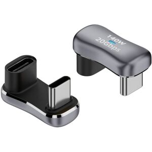 Shoppo Marte 140W 20Gbps USB-C / Type-C Male to USB-C / Type-C Female U-shaped Elbow Charging Adapter