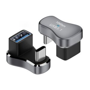 Shoppo Marte 140W 20Gbps USB-C / Type-C Male to USB Female U-shaped Elbow Charging Adapter