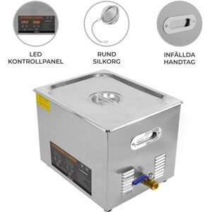 Monster Shop Digital Ultrasonic Cleaner Professionel kommerciel rustfrit stål Ultra Sonic Baderengøringsmaskine 1-30 min timer 0-80°C 240V 40kHz Smykker Metal