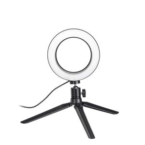 Northix Selfie lampe / Ring light (20 cm) og stativ