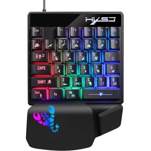 HXSJ V400 35-tasters enhånds RGB-baggrundsbelyst kablet gamingtastatur