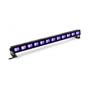 UV lys bar, BUV123 med 12 stk. kraftige UV LED / 61cm bred / solid monteringsfod