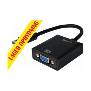 Velleman LogiLink - VGA konverter USB 3.0 til VGA (20cm) TILBUD NU into