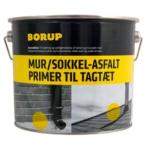 Borup Kemi A/S Borup Mur & Sokkelasfalt  + primer Til Tagtæt 3,8lt
