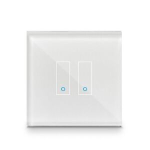 Iotty Smart Switch double button faceplate - Design your own smart switch Colour: White