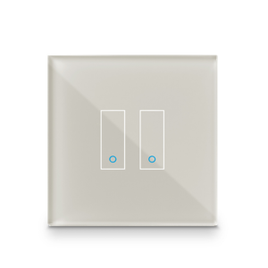Iotty Smart Switch double button faceplate - Design your own smart switch Colour: Tan
