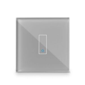 Iotty Smart Switch single button faceplate - Design your own smart switch Colour: Grey