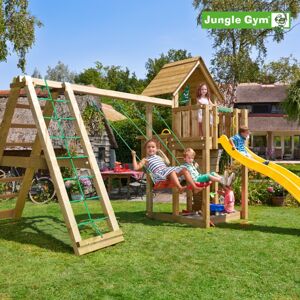 Jungle Gym Cubby legetårn komplet inkl. climb module xtra og rutschebane - 804-269CX