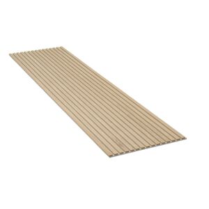 Acupanel  2400x600 Eg Ubehandlet  Brun MDF - Grå Felt FSC 70% Mix - Akustikpanel